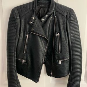 Zara faux leather jacket